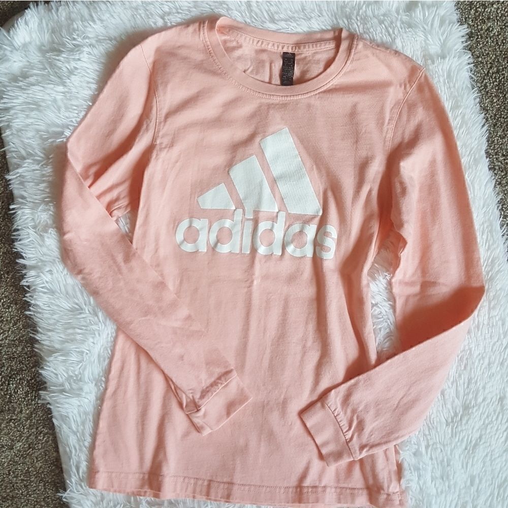 ‎Adidas long sleeve Crew Neck Top Womens Size XS